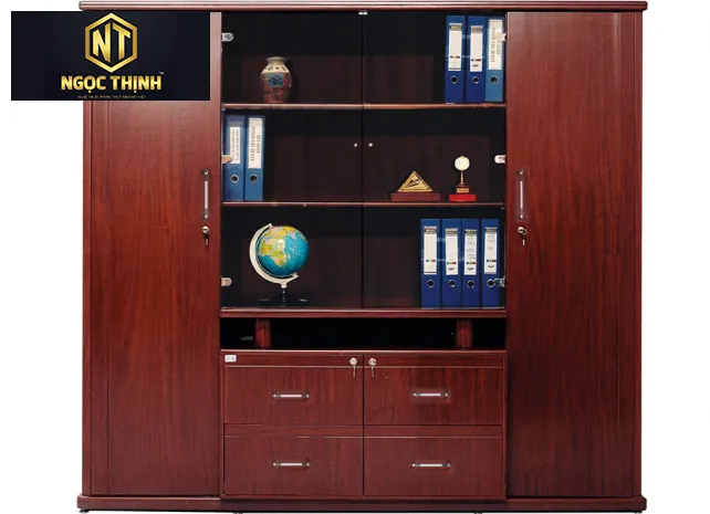 Tủ Đựng Tài Liệu Gỗ Công Nghiệp SƠN PU DC2200H2